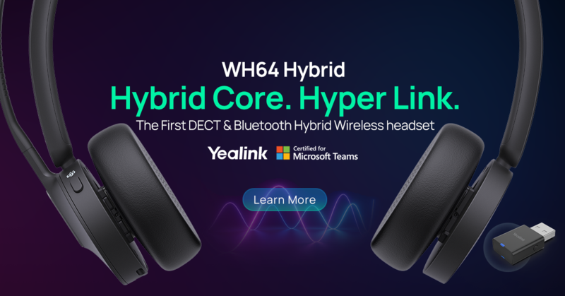 Yealink banner WH64 Hybrid Wirless Headset